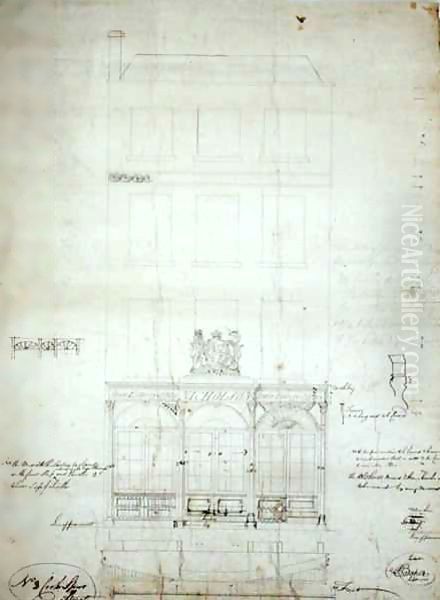 Design for Nicholson's State Lottery Office - view 1