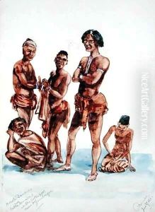 Damaras at the Cattle Pull