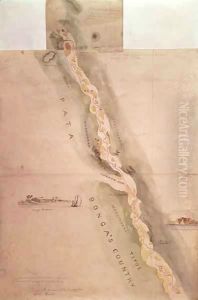 Map of the Zambezi River around Tete in Mozambique