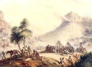 Col. Yarborough's Patrol Attacked in Waterkloof by Kaffir and Rebel Hottentots