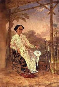 Wife of Captain Drysdale, a lady with Dutch and Portuguese parentage, Copang
