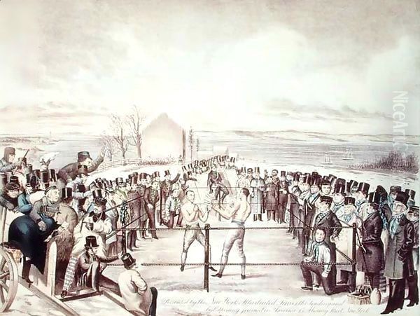 The Great Fight Between Tom Hyer and Yankee Sullivan - view 1