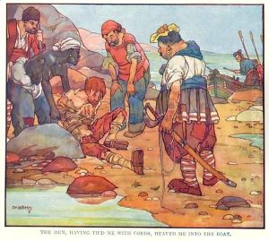 The men, having tied me with cords, heaved me into the boat by Stephen Baghot de la Bere