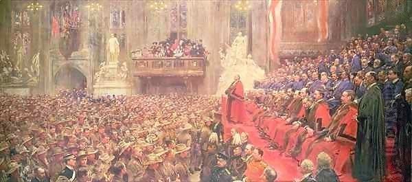 The City Imperial Volunteers in Guildhall on their Return from South Africa by John Henry Frederick Bacon
