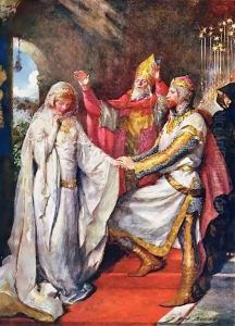 The Marriage of King Arthur and Queen Guinevere by John Henry Frederick Bacon