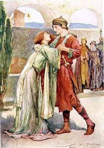 Posthumus and Imogen in Cymbeline by John Henry Frederick Bacon