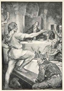 Beowulf replies haughtily to Hunferth by John Henry Frederick Bacon