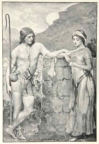 Olaf and Sigrid, from 'Hero Myths and Legends of the British Race' - view 1