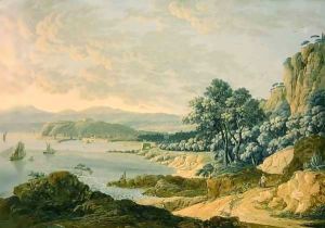 View of Nice - between the port and Fort Montalban