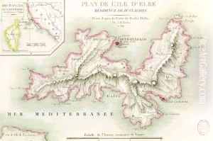 Map of the Island of Elba by Baron Louis Albert Bacler d'Albe