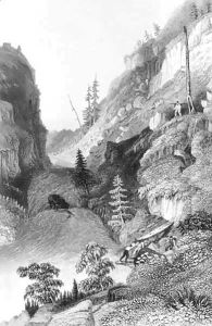 A portage in Hoarfrost River by Sir George Back