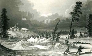 Winter View of Fort Franklin by Sir George Back