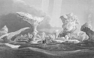 Boats in a Swell Amongst Ice by Sir George Back