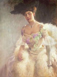 Portrait of a Lady in Evening Dress