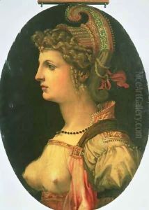 Portrait of Vittoria Colonna by Francesco Ubertini Verdi Bachiacca
