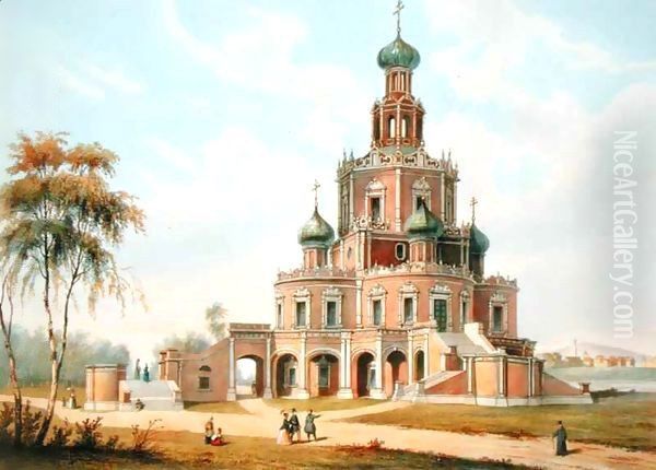 The Protection of the Virgin Church in Moscow - view 1