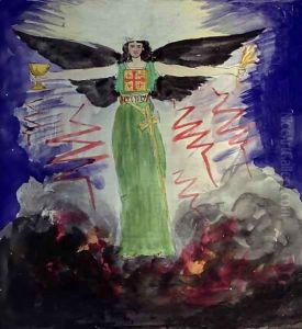 Telesmatic angelic figure by W.A. Ayton