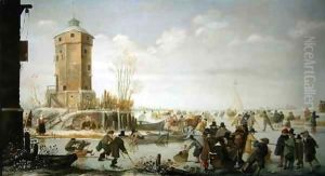 Winter Scene by Barent Avercamp