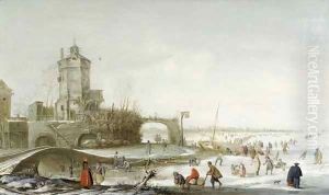 A Winter Landscape by Barent Avercamp