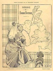 Cartoon of Queen Victoria by Henri Avelot