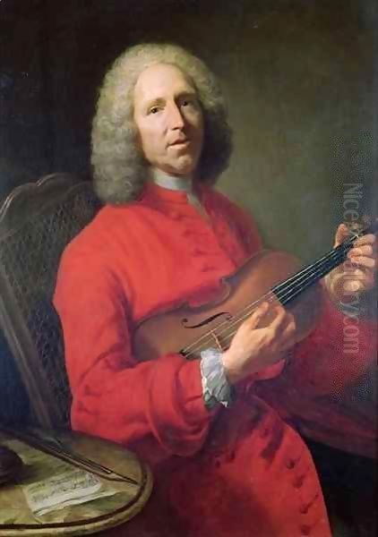 Jean-Philippe Rameau (1683-1764) with a Violin - view 1