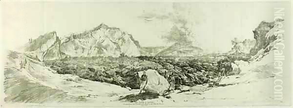 The Crater of Vesuvius - view 1