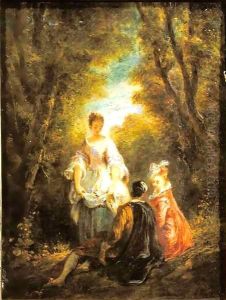 Conversation in a Park by Jules Robert Auguste