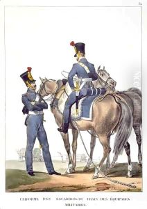 Uniforme des Escadrons du Train des Equipages Militaires by Charles Aubry
