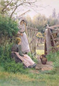 A Rest in the Shade by Georgina M. de l' Aubiniere