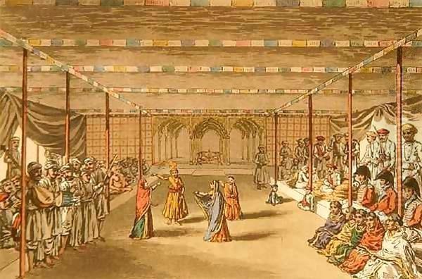 The Janumushtoomee, from 'A Mahratta Camp' - view 1