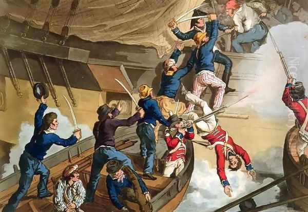 British Sailors Boarding a Man of War 2 - view 1