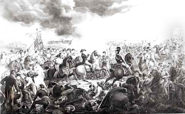 Wellington at the Battle of Waterloo - view 1