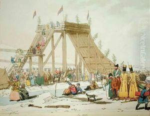 Ice Hill, etched by the artist by John Augustus Atkinson