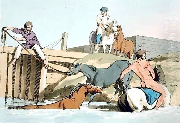 Bathing Horses - view 1