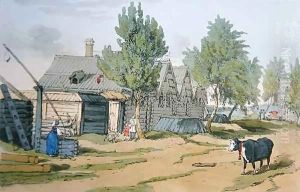 A Russian Village by John Augustus Atkinson