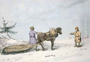 Finland Sledge by John Augustus Atkinson