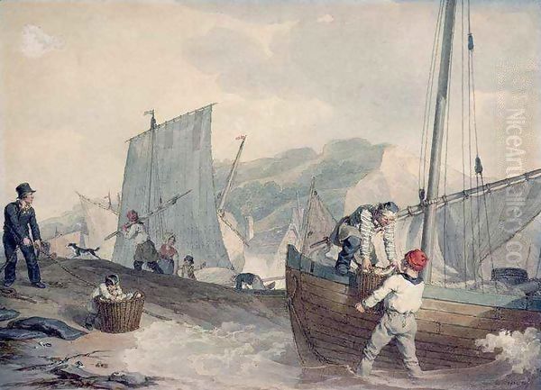 Fishing Boats Unloading - view 1