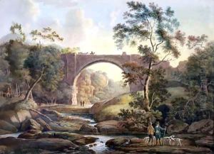View of Tanfield Arch in the County of Durham