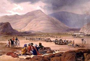 The Village of Urghundee from 'Sketches in Afghaunistan'