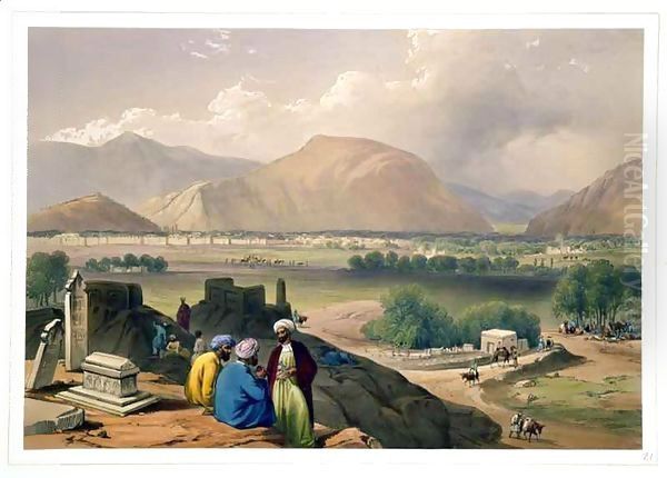 Caubul, from a Burying Ground on the Mountain Ridge, North-East of the City, from 'Sketches in Afghaunistan' - view 1