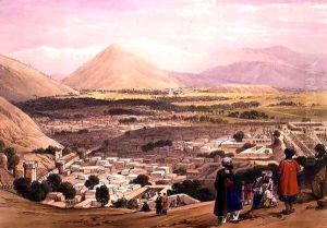 The Balla Hissar and City of Caubul, from the Upper Part of the Citadel, from 'Sketches in Afghaunistan'