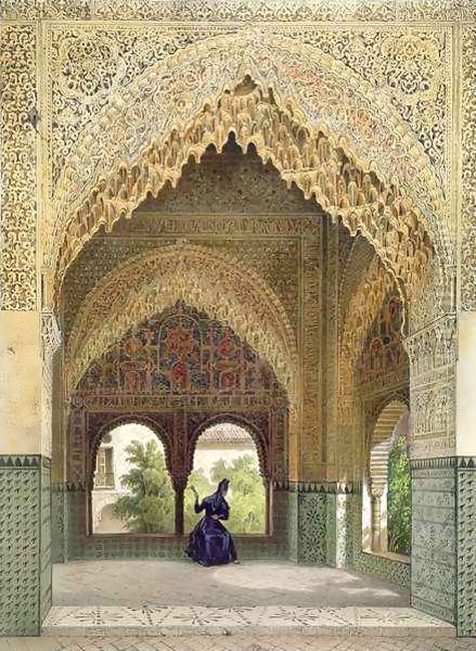 The Cabinet of the Infantas in the Room of the Two Sisters, the Alhambra, Granada - view 1