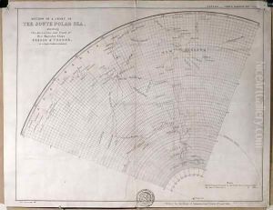 Chart showing the discoveries and track of Her Majesty's ships 'Erebus' and 'Terror' in a high southern latitude (Antarctica) by John Arrowsmith