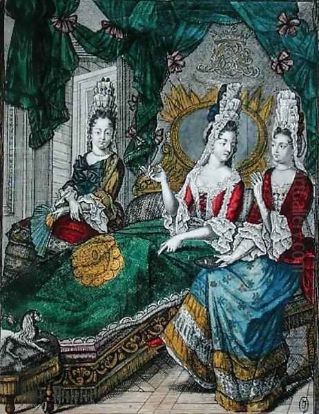 Women chatting or The New Mother - view 1