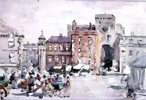 Hexham near Newcastle Upon Tyne by Francis Abel William Taylor Armstrong