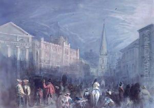 View of Broad Street, Bristol by Francis Abel William Taylor Armstrong