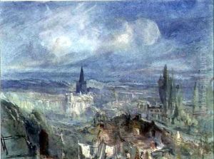 View of the Town of Bridgewater, Somerset by Francis Abel William Taylor Armstrong