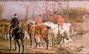 Hunting Scene from Pardon Hall, Essex 2 by Elisabeth Arkwright