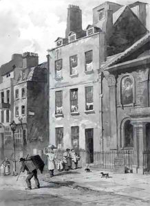 House of Sir Isaac Newton at 35 St Martin's Street, Leicester Square, London by John Wykeham Archer