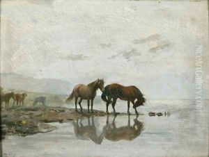 Water Station by Peter Nicolai Arbo